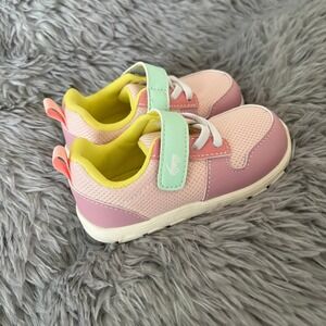 See Kai Run Basics Tenny Sneakers Color Block Pale Colors Toddler Girl 7c NEW